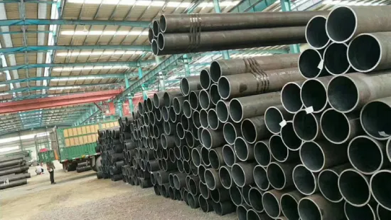 Sch80 Ss400 S235jr Q345 Q195 Sch 40 St37 St52 Hot Rolled Seamless Pipe Round Black Painted Seamless Low Carbon Steel Pipe