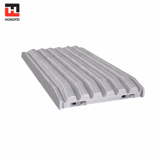 OEM Wear Resistant High Manganese Steel Casting Tooth Plate Jaw Crusher Parts Fixed Swing Jaw Plate